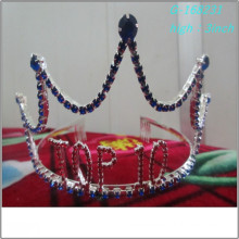 Wholesale Fashion pearl large pageant crowns full tall personalized paper tiaras